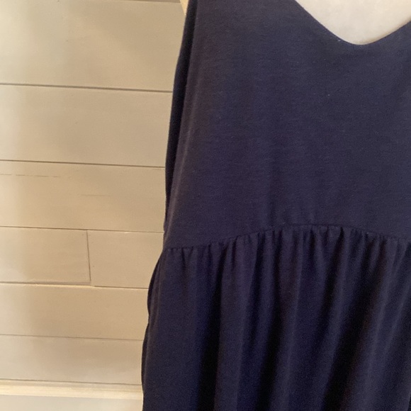 Old Navy dark blue Spagehetti strap sundress. Size XLT. Adjustable straps. - Picture 5 of 15